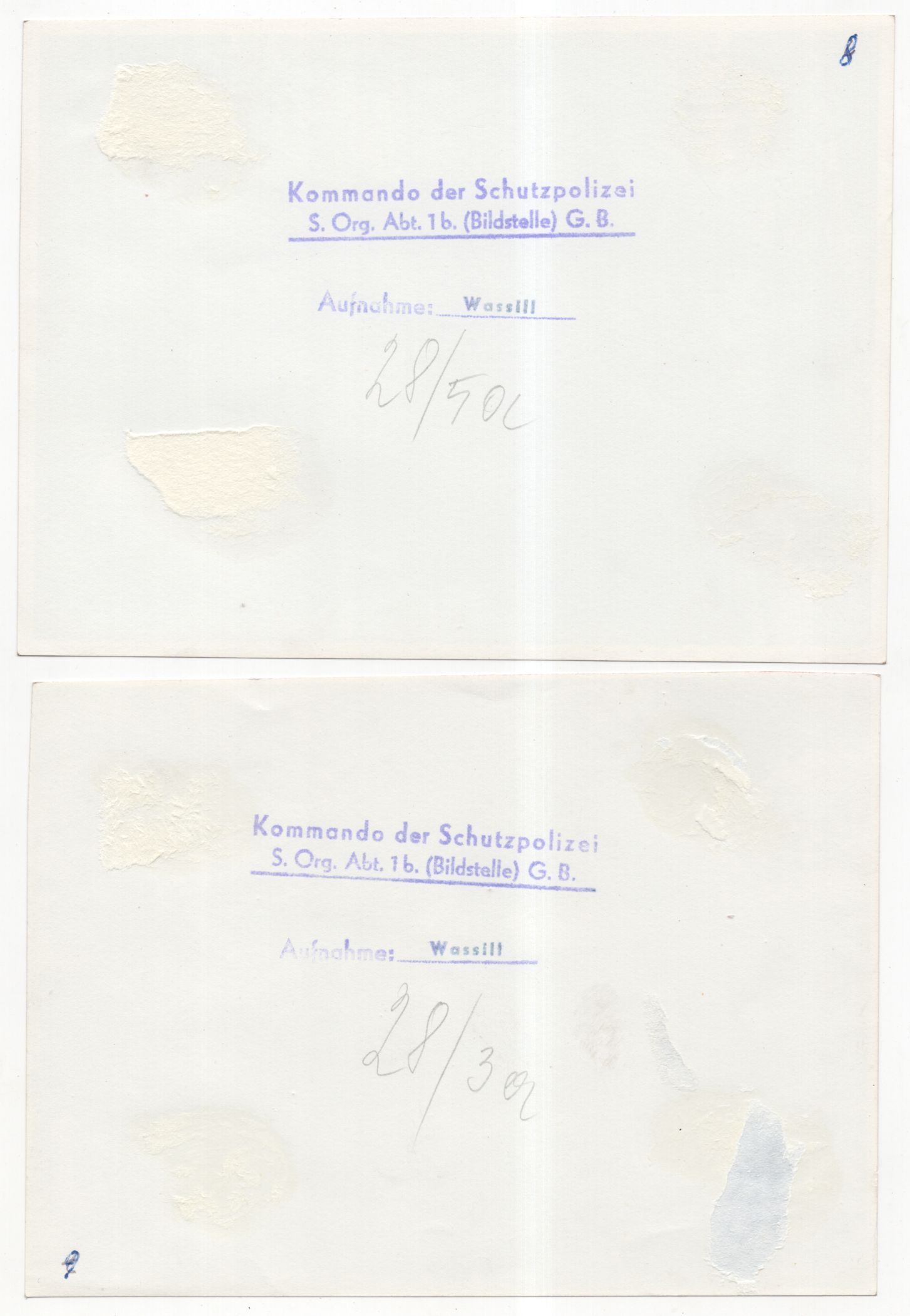 Fotos Kommando der Schutzpolizei Munitionsfunde Kinder 1945 