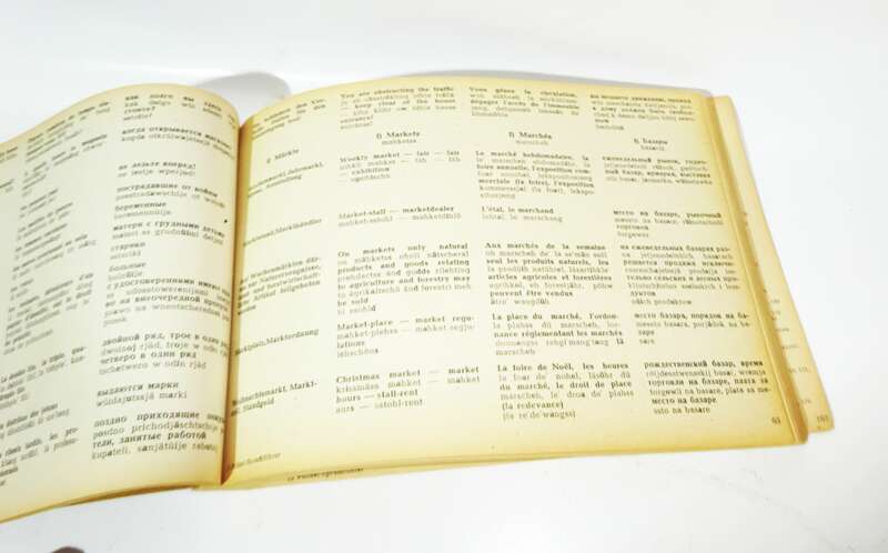 Polizei Sprachführer 1946 Deutsch Englisch Französisch Russisch 