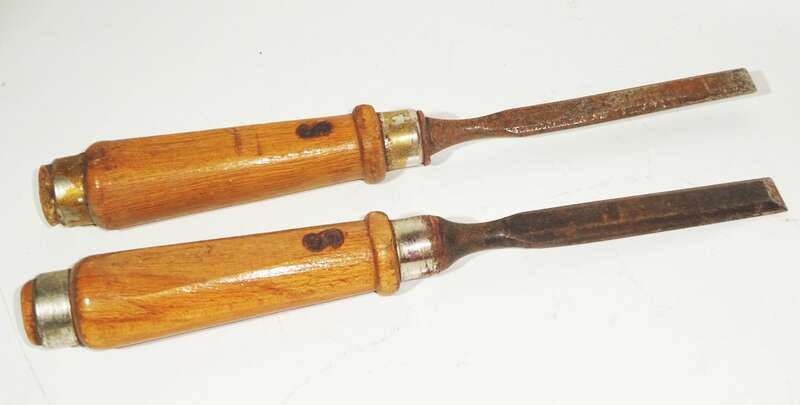 Alte Stechbeitel Stemmeisen 8 Stück Werkzeug 