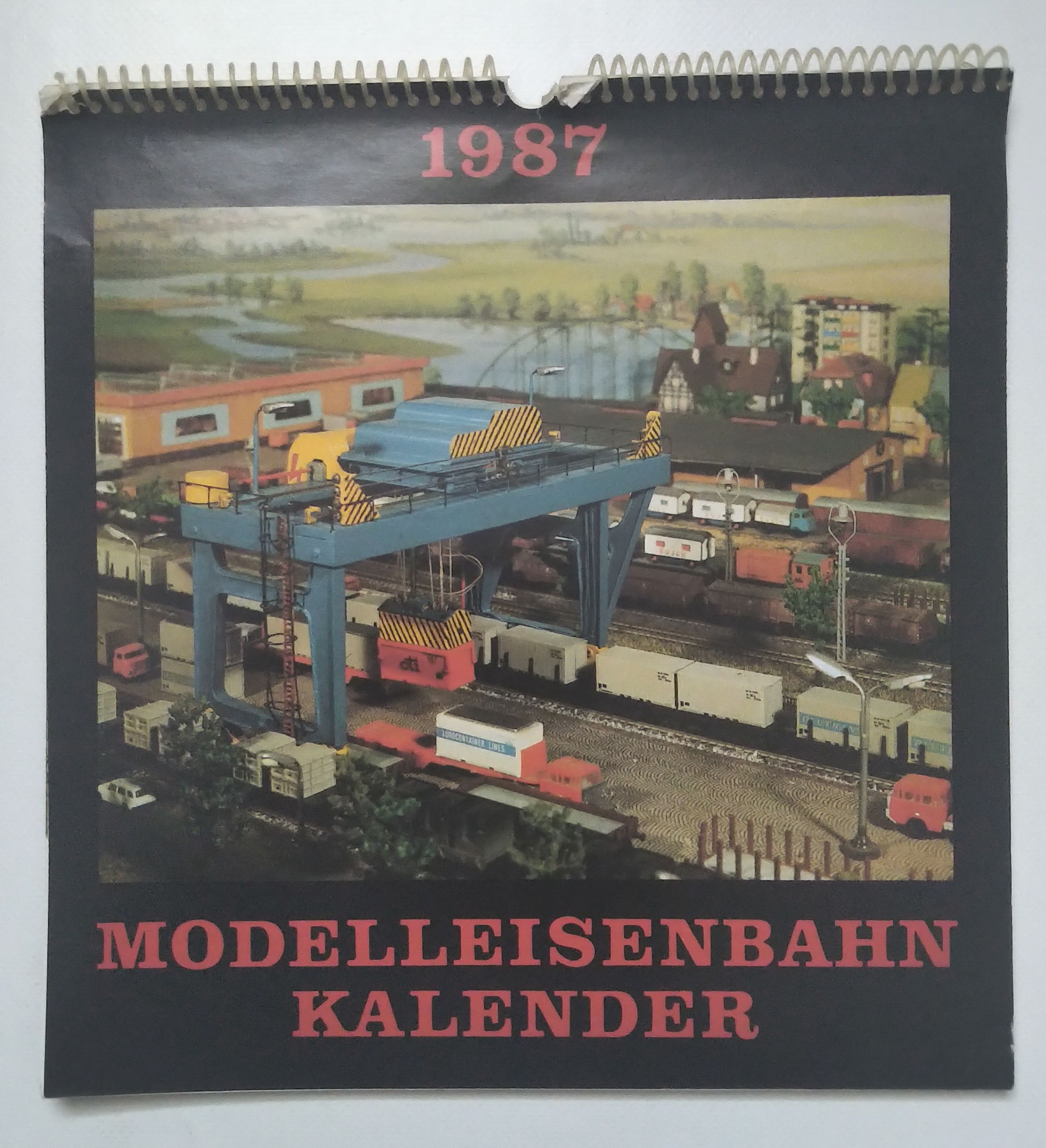 Modelleisenbahn Kalender 1987 Anlage der AG 6/30 Zeitz