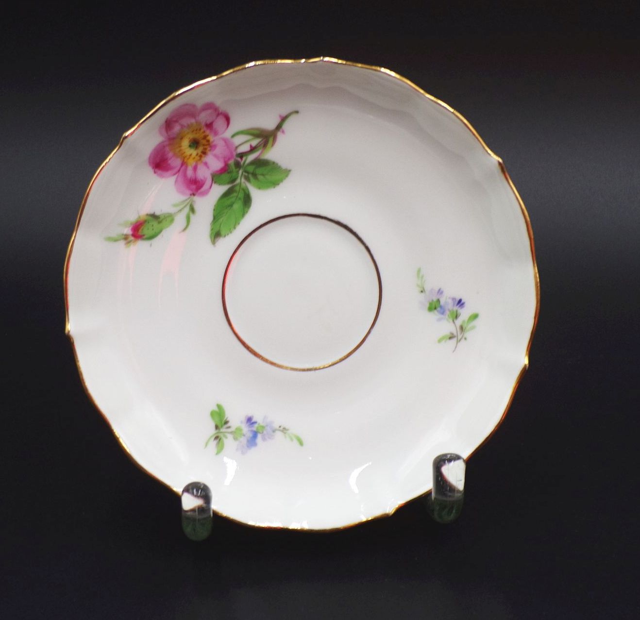 Meissen Porzellan Gedeck 3teilig wilde Rose Meissen Porzellan Gedeck 3teilig wilde Rose