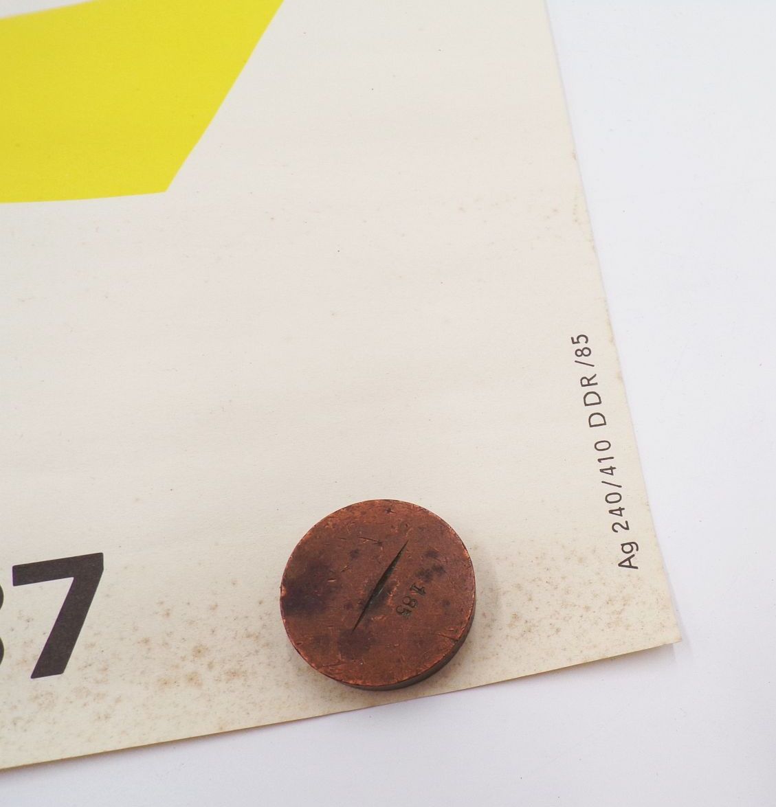 Old Poster Leipzig 1987 Sportfest Spartakiade DDR GDR 