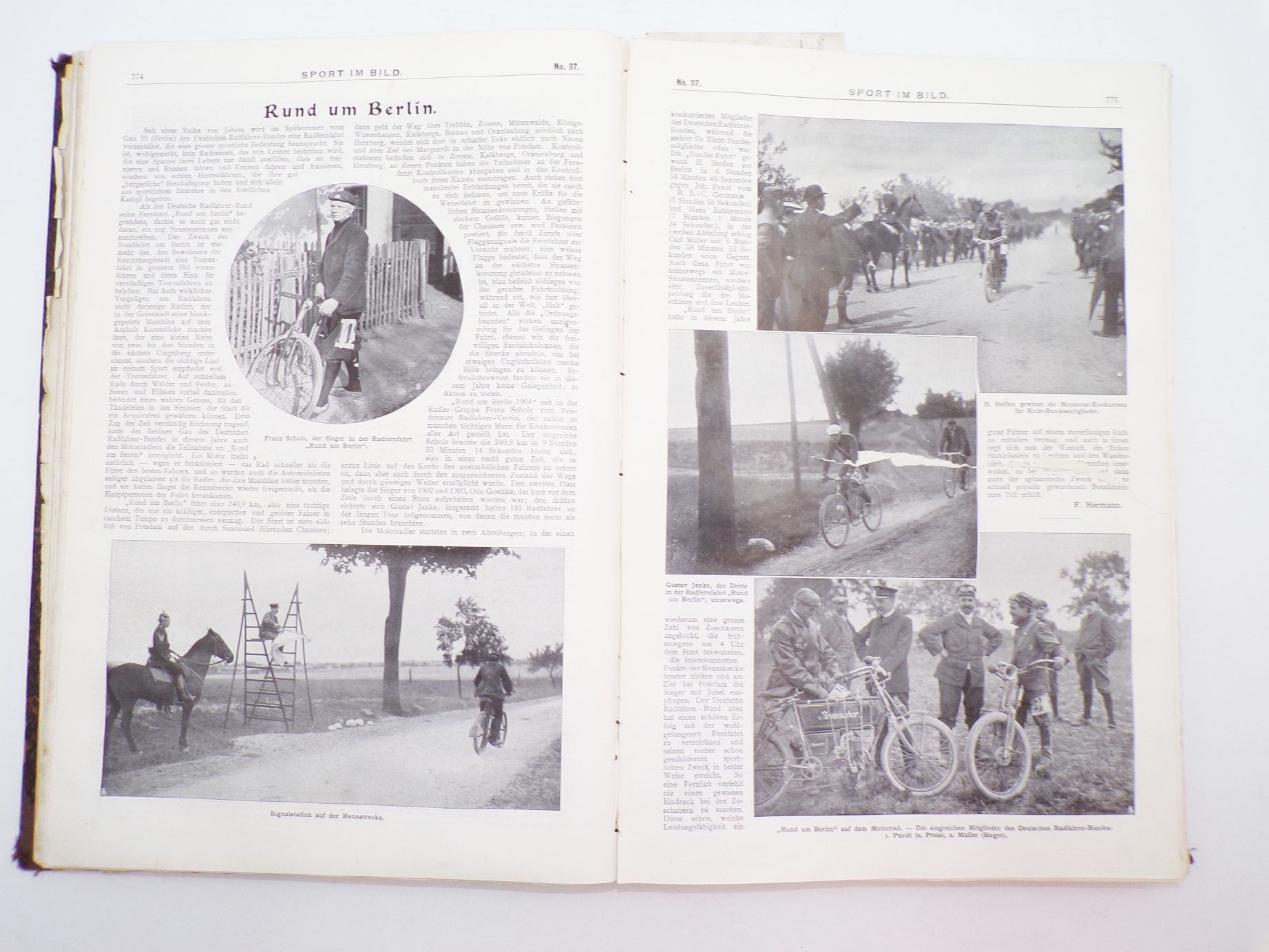Sport im Bild Illustrierte Wochenschrift für Sport Gesellschaft Theater 1904 