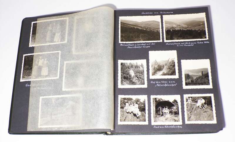 DDR Fotoalbum 1957 Thüringen Reise Eisenach Rudolstadt Wartburg Auto Zoo