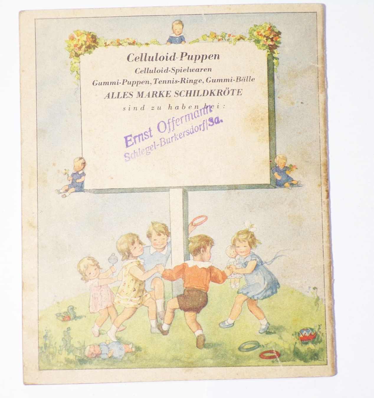 Olympia im Puppenreich Schildkröt Puppen altes Kinderbuch 