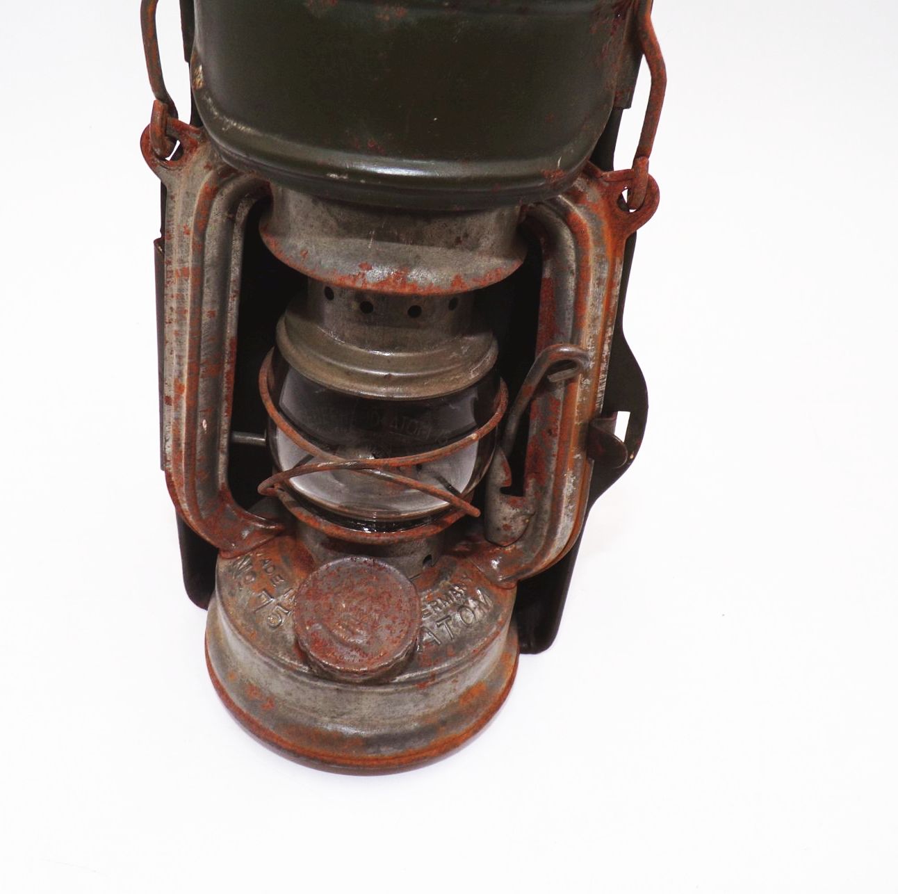 Alte Feuerhand Atom 75 Petroleumlampe Wehrmacht