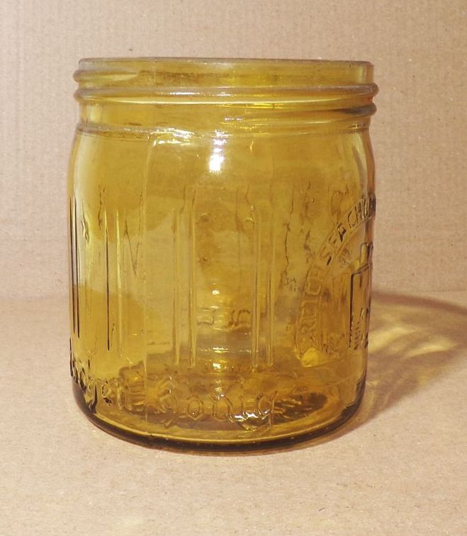 Altes Honig Glas Reichsfachgruppe Imker Gelb Honig 1930er Honigglas 