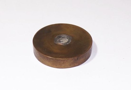 Alter Messing Stempel Sparkasse Löbau Oppach