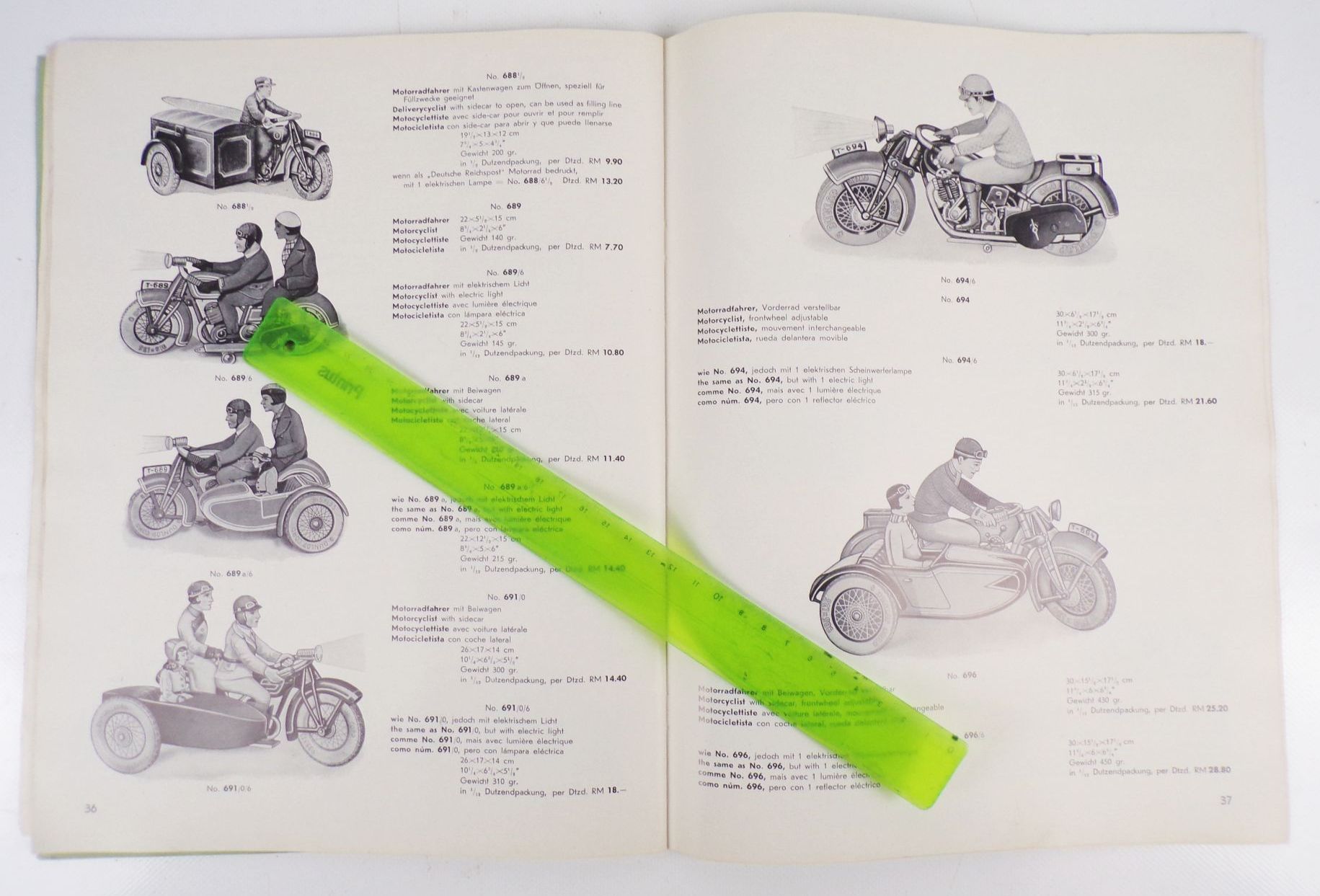 Original Tipp u Co Katalog 1937 Spielzeug Blechspielwaren Autos Flugzeuge