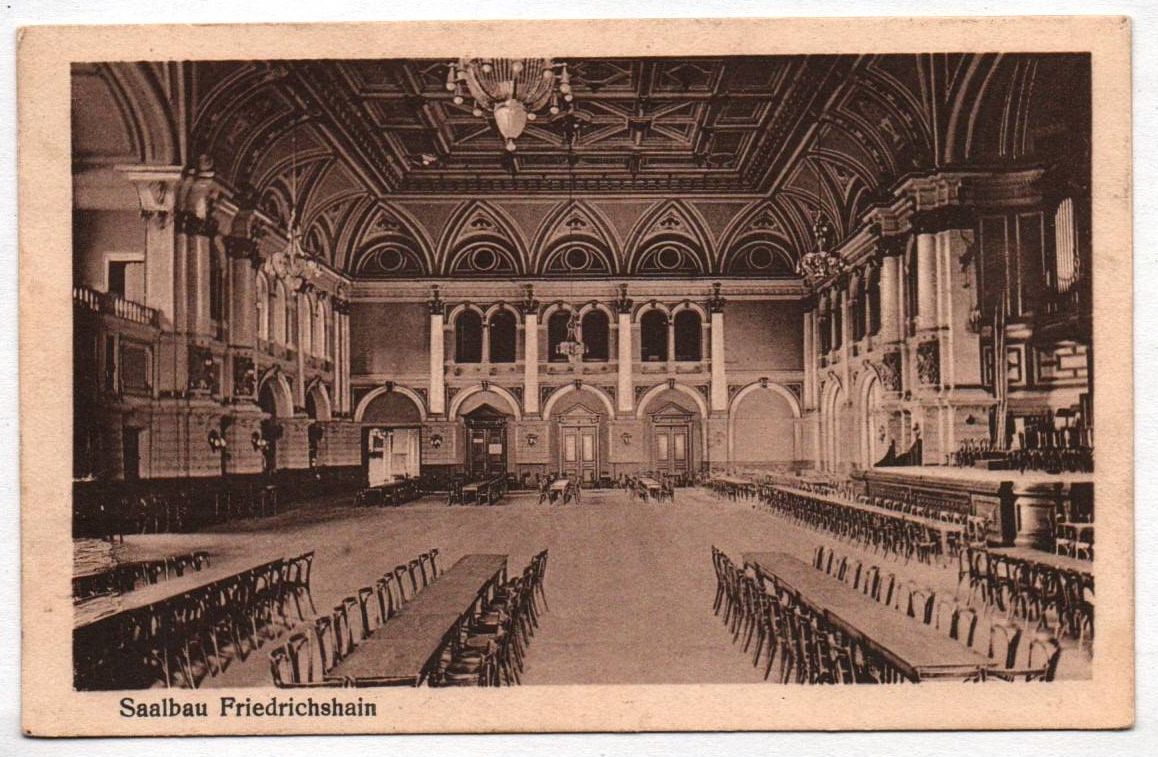 Ak Berlin Friedrichshain Saalbau 1926 Konzertsaal