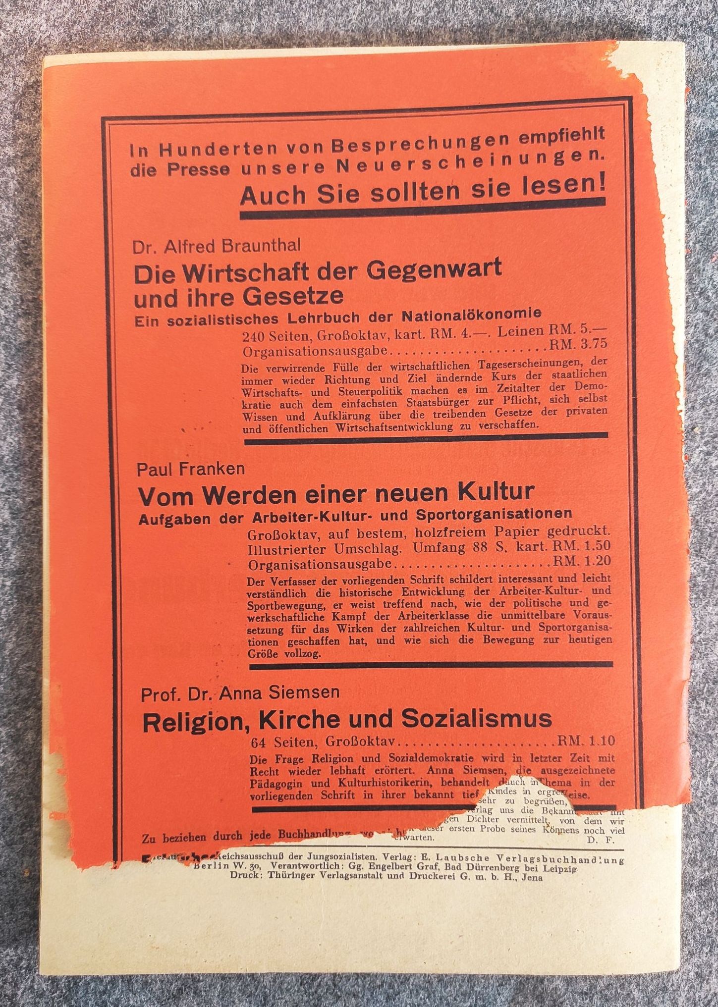 Jung sozialistische Blätter Polen Heft Mai 1930 Jung sozialistische Blätter Polen Heft Mai 1930