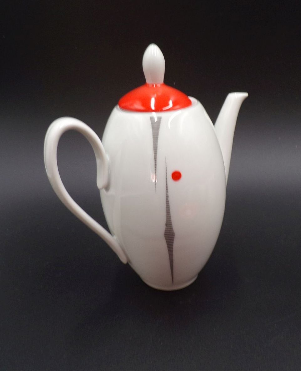 Altes Mocca Service Freiberger Porzellan Espresso 50er Vintage 