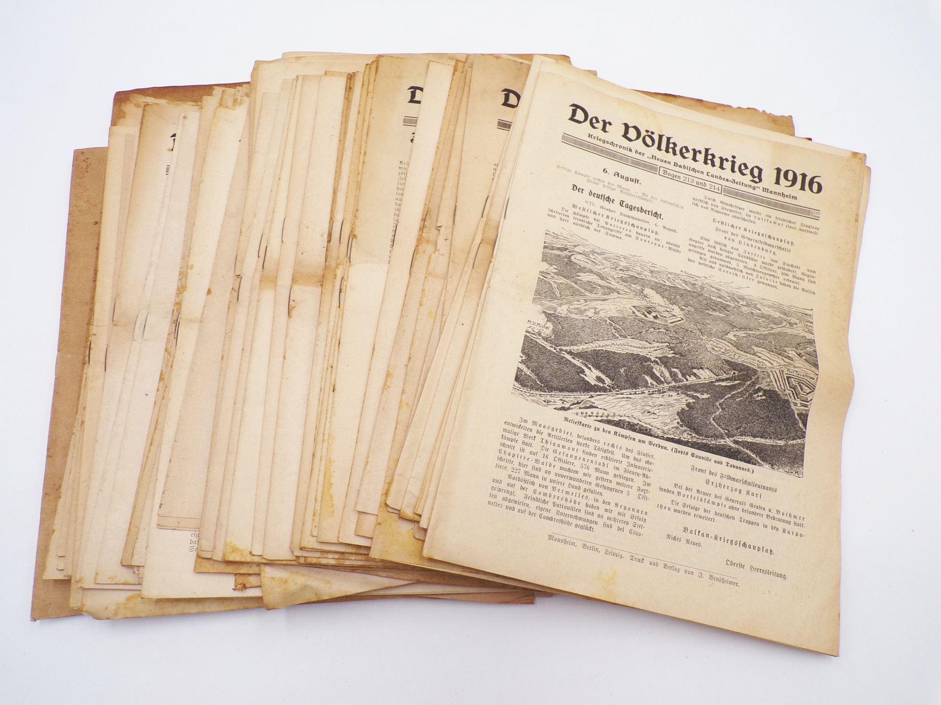 Der Völkerkrieg Kriegschronik der Neuen badischen Landeszeitung Mannheim