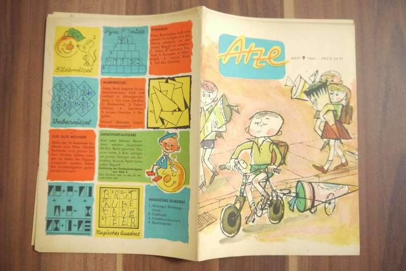 Atze Zeitschrift DDR Aus Atzes Tagebuch Der Neue 1964 Heft 9