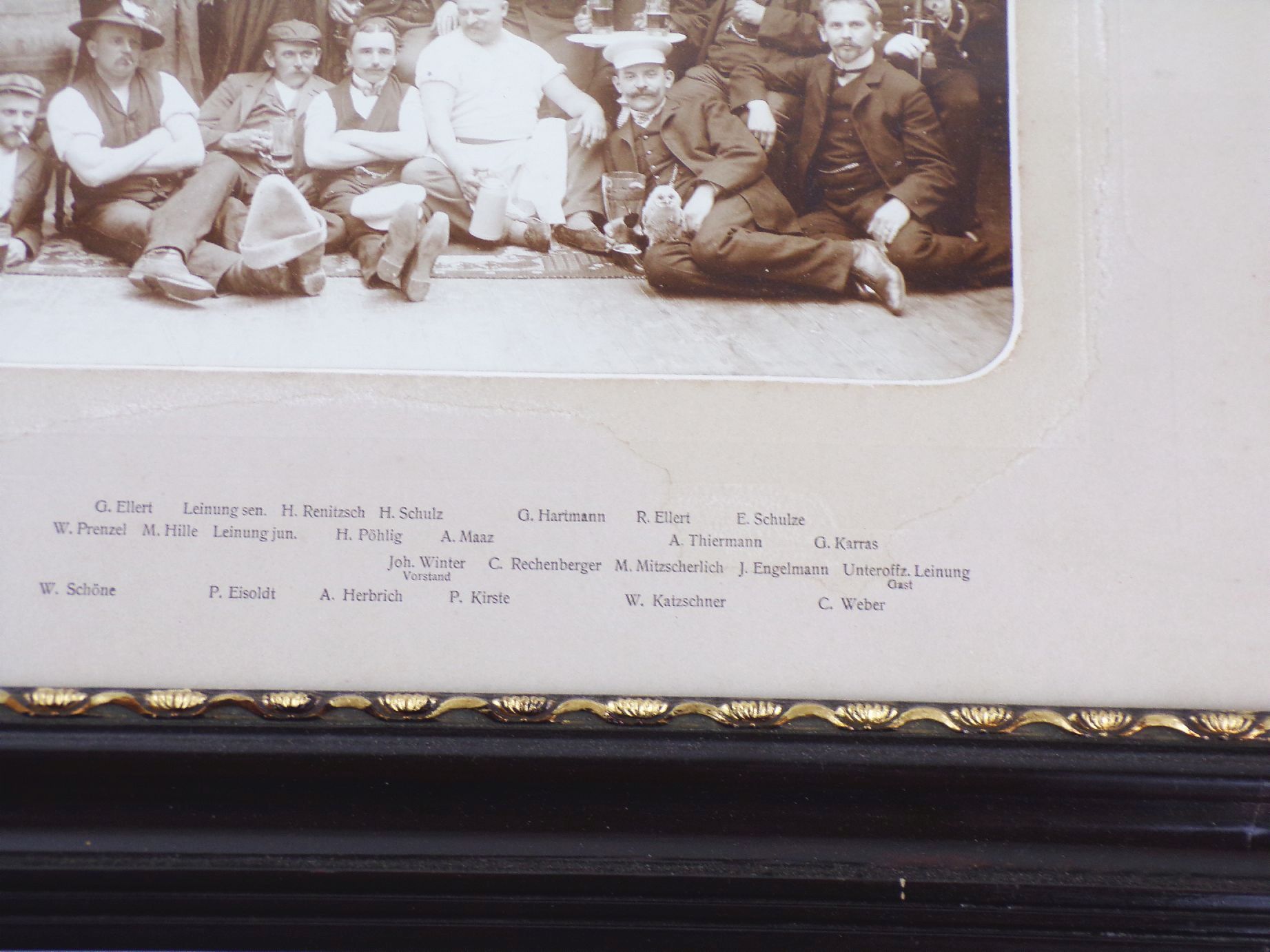 Fotografie Sebnitz Börse Schwarze Brigade 1907 Bilderrahmen 