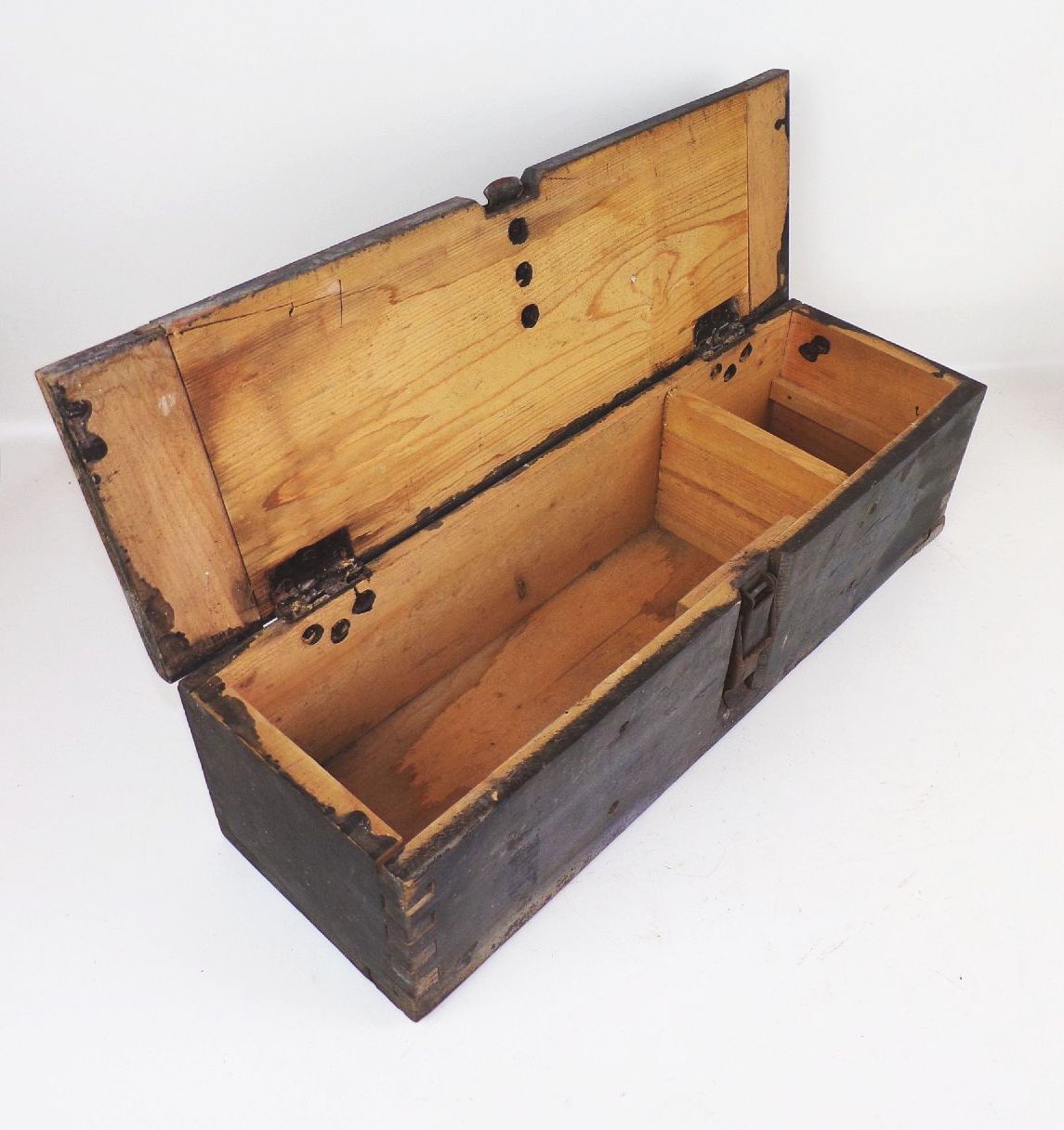 Alte Munitionskiste Holz 2 Wk Transportkiste 