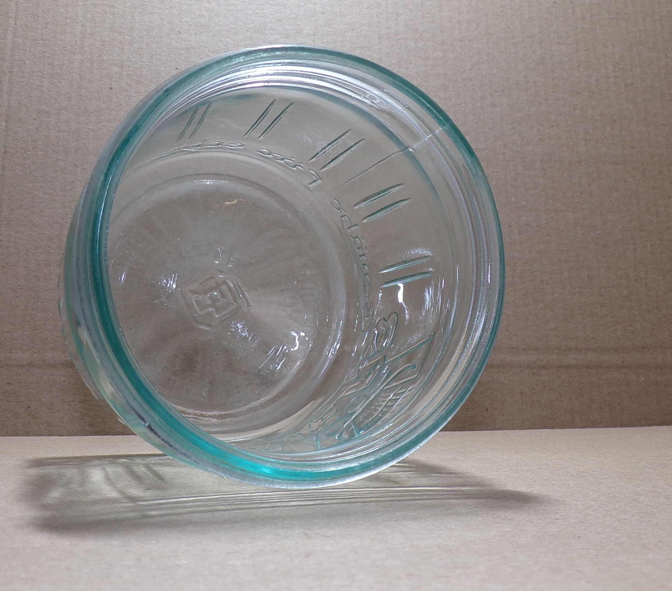 Altes Honig Glas VEAB Imker echter deutscher Honig 1950er Honigglas