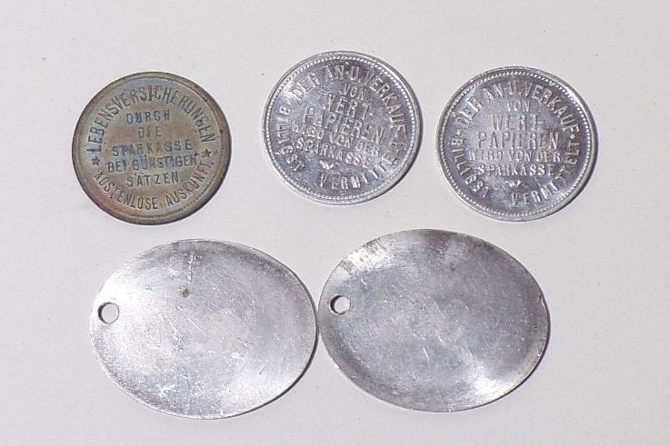 Alte Sparkassen Marken Zittau Jetons 