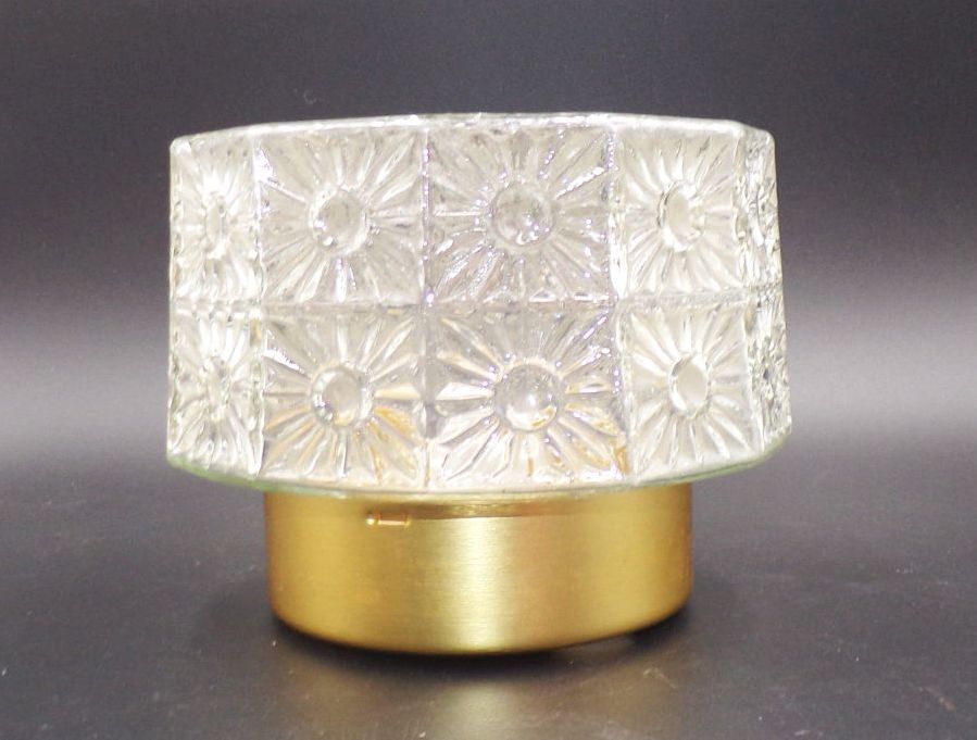 Deckenleuchte DDR Flurlampe E27 Retro Look Pressglas Deckenleuchte DDR Flurlampe E27 Retro Look Pressglas