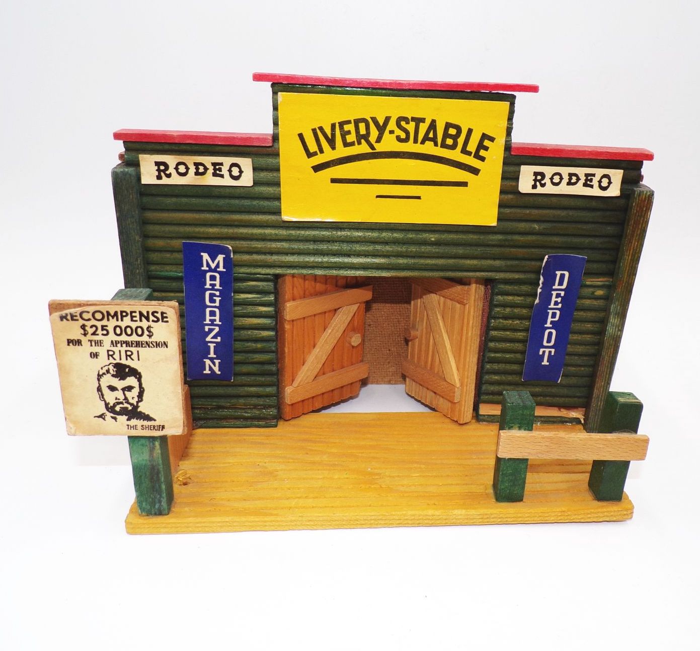 Konvolut Wildwest Häuser Saloon DDR