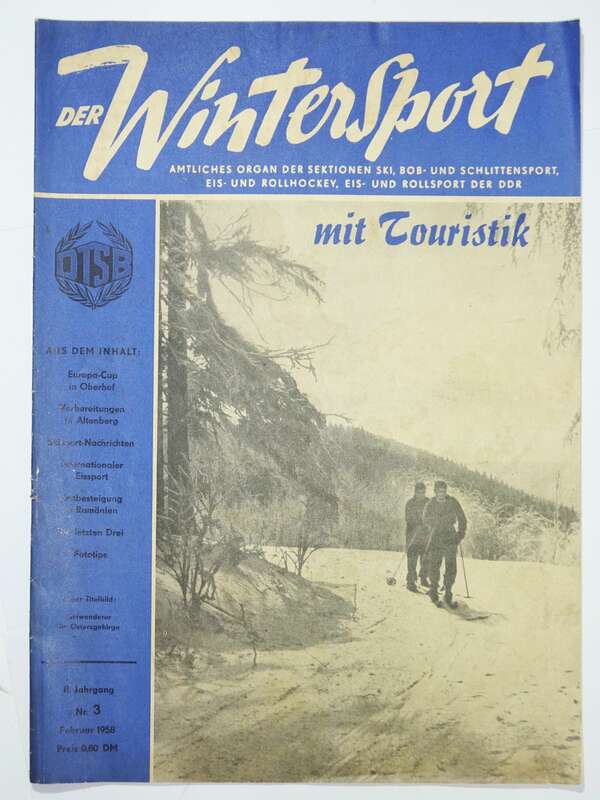 Der Wintersport Nr 3 von 1958 Europa Cup Oberhof 