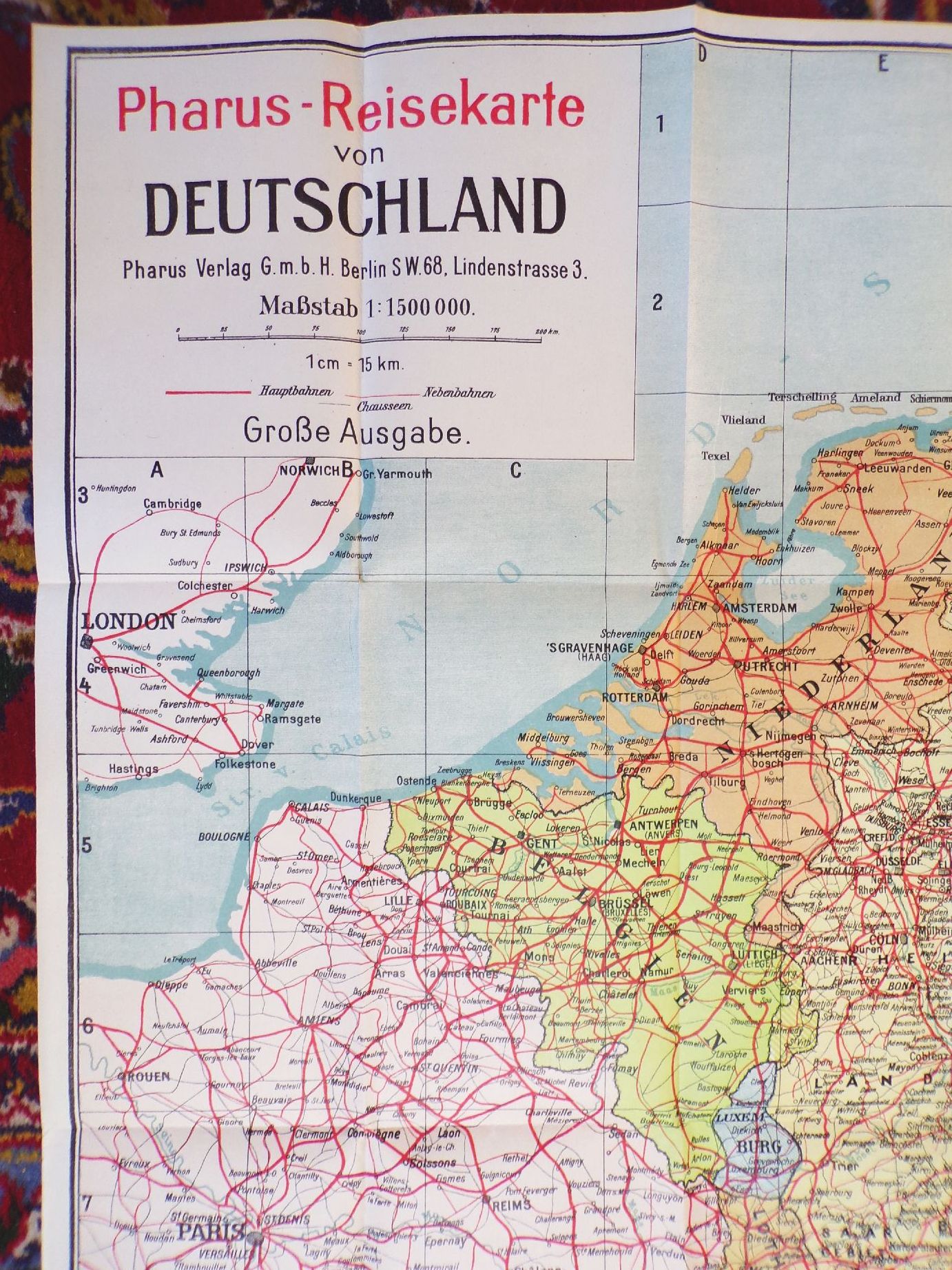 Pharus Reisekarte Deutschland und Mitteleuropa Große Ausgabe Landkarte Pharus Reisekarte Deutschland und Mitteleuropa Große Ausgabe Landkarte