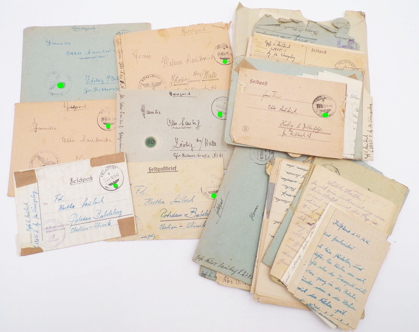 Feldpost Nachlass 2 Wk Infanterie Luftwaffe Atlantik Russland