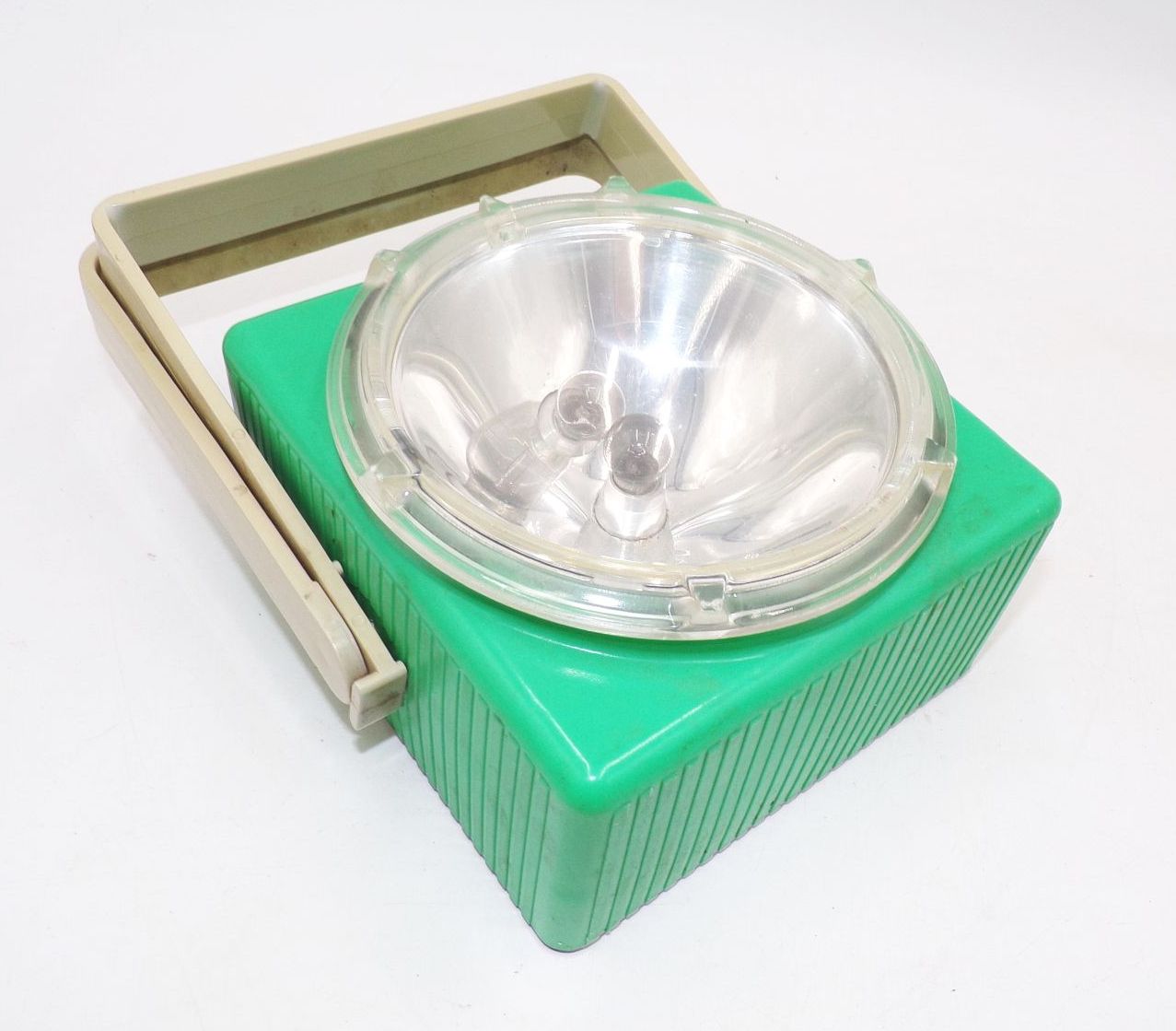 DDR Campinglampe Handlampe grün Retro Taschenlampe Arbeitslampe 