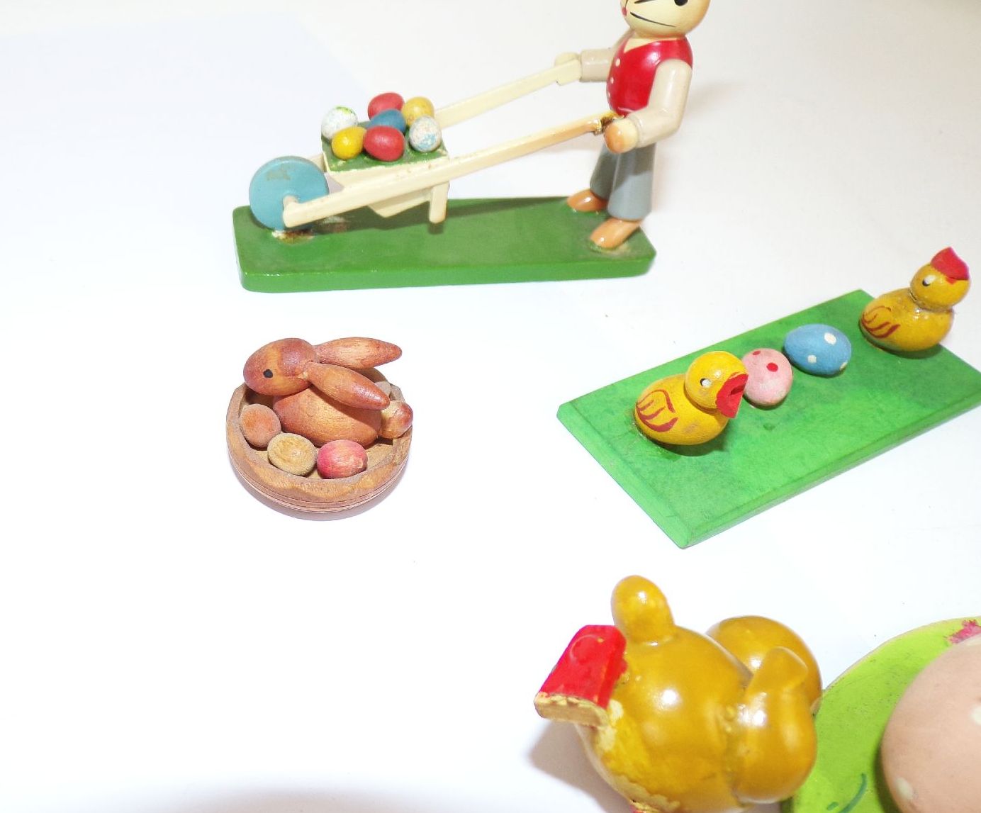Lot Erzbirge Osterschmuck Küken Hasen Tischschmuck