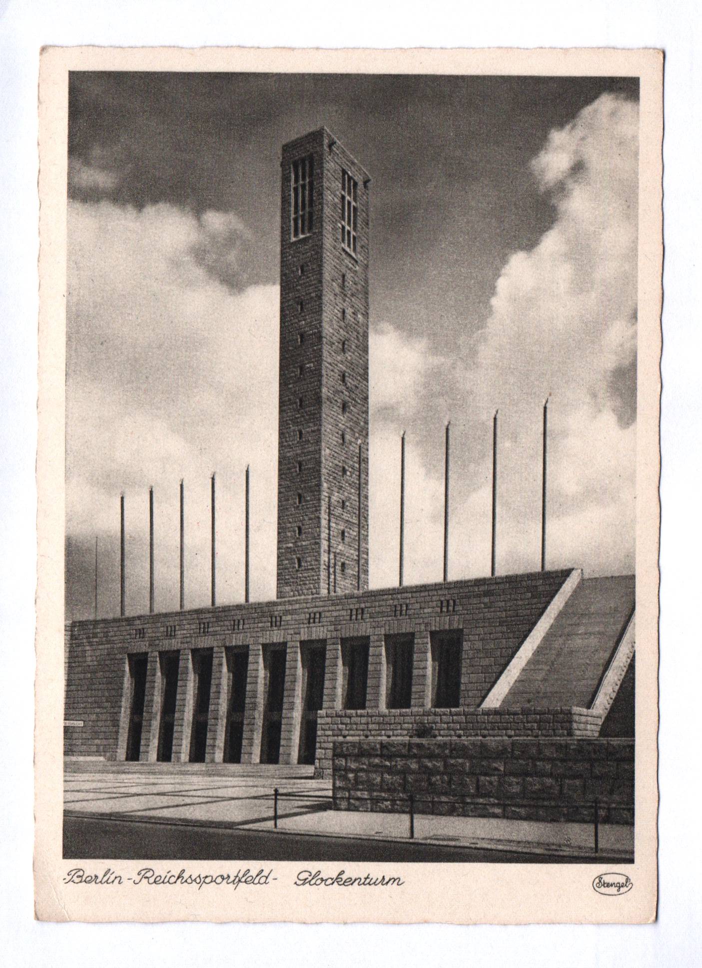 Foto Ak Berlin Glockenturm Olympia 1936 Foto Ak Berlin Glockenturm Olympia 1936