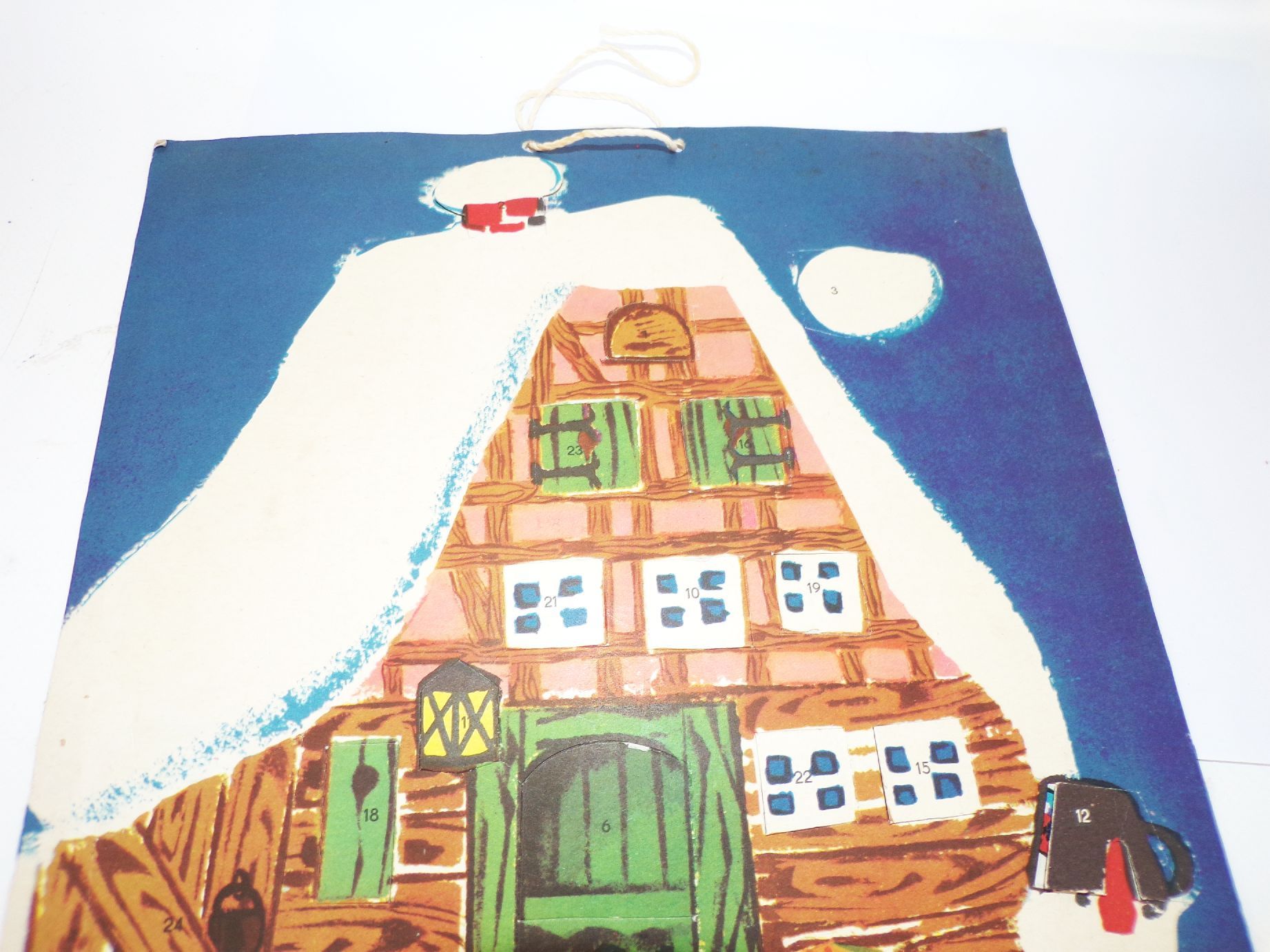 Alter Adventskalender Bild und Heimat Reichenbach 1968 DDR Weihnachten