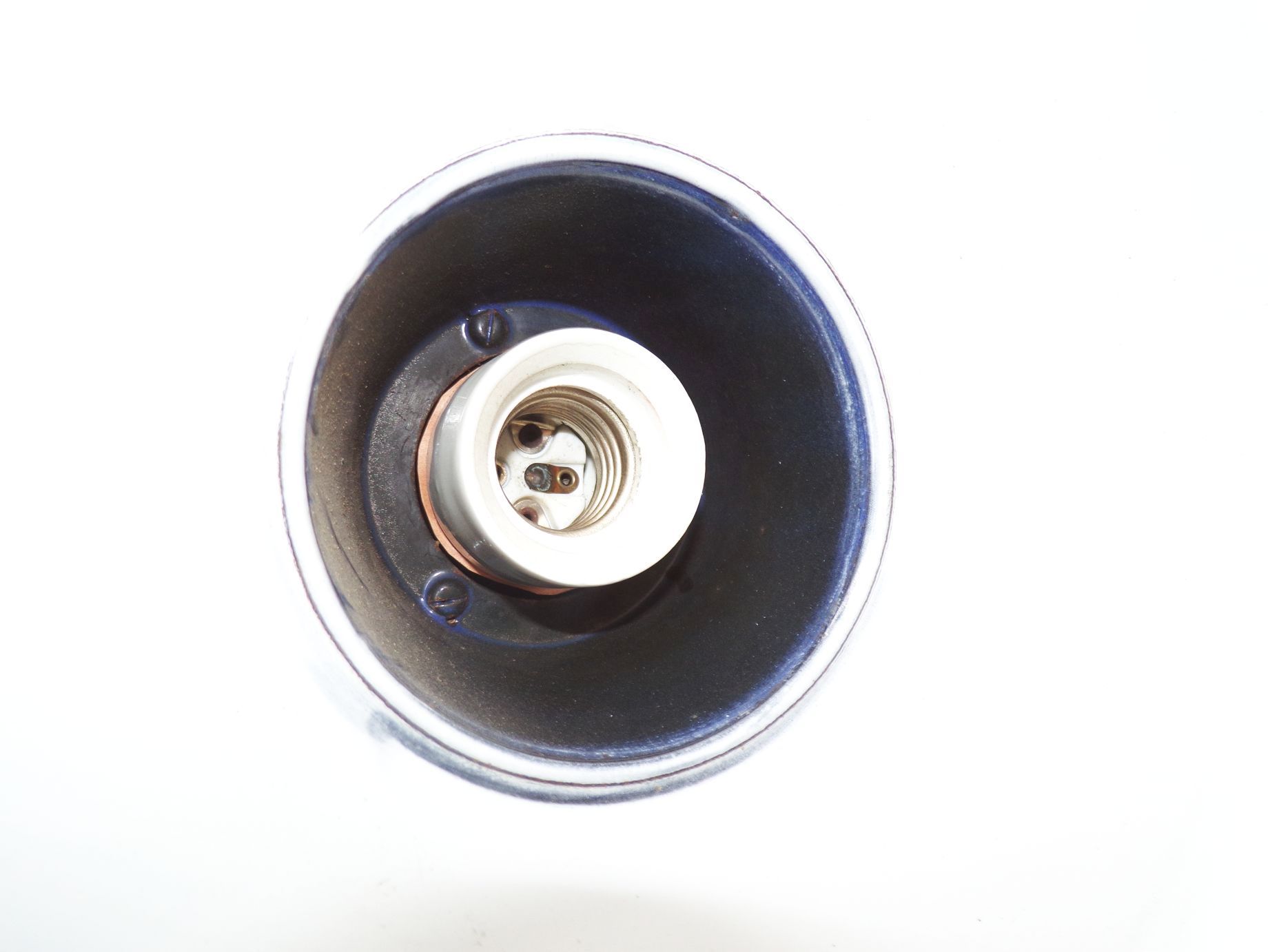 Alte Email Lampe Leuchte schwarz E27 Deckenleuchte Alte Email Lampe Leuchte schwarz E27 Deckenleuchte