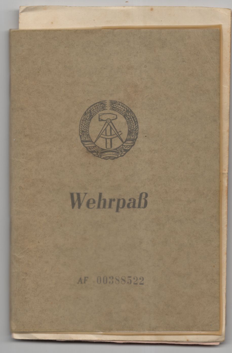 NVA Wehrpaß 1964 Panzer 