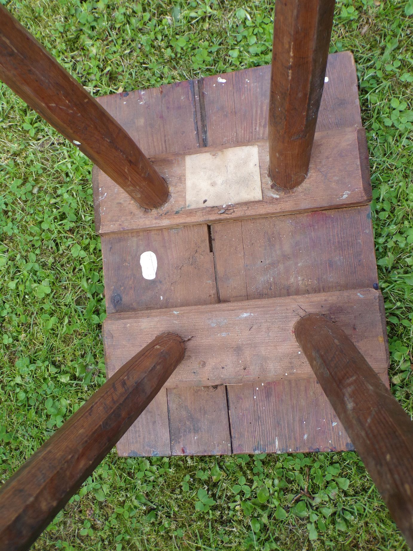 Alter Schemel Hocker Werkstatt true vintage Deko