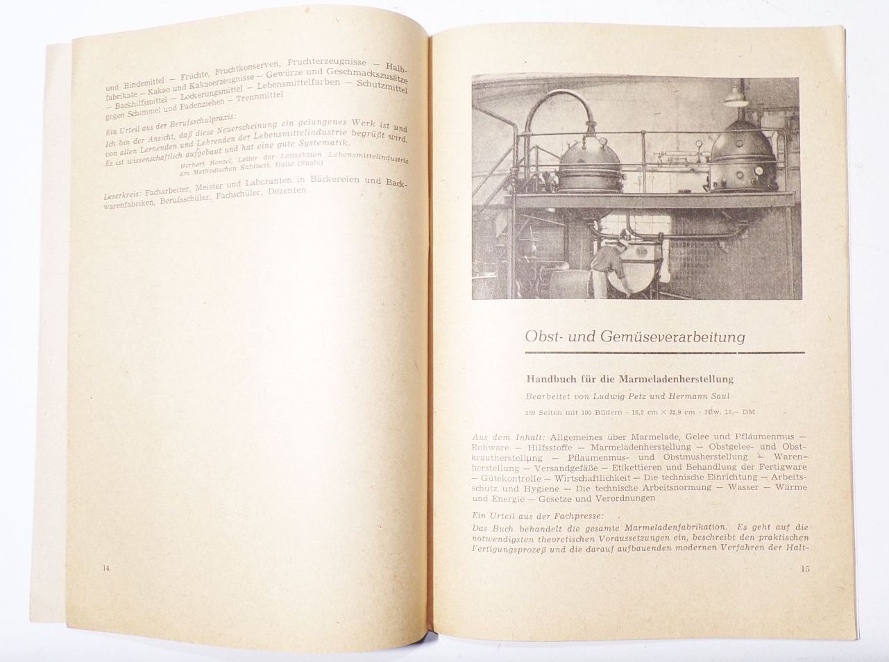 DDR Lebensmittel Hefte Fischgerichte Fachliteratur Essen 