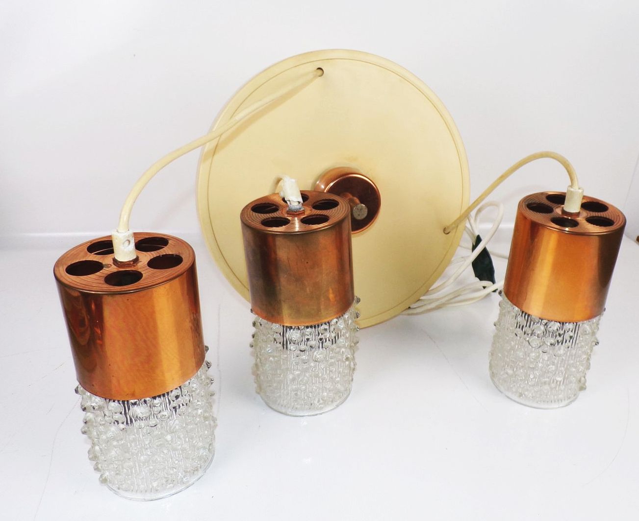 Alte Deckenleuchte Pendellampe 1970er DDR Kaskadenlampe Alte Deckenleuchte Pendellampe 1970er DDR Kaskadenlampe