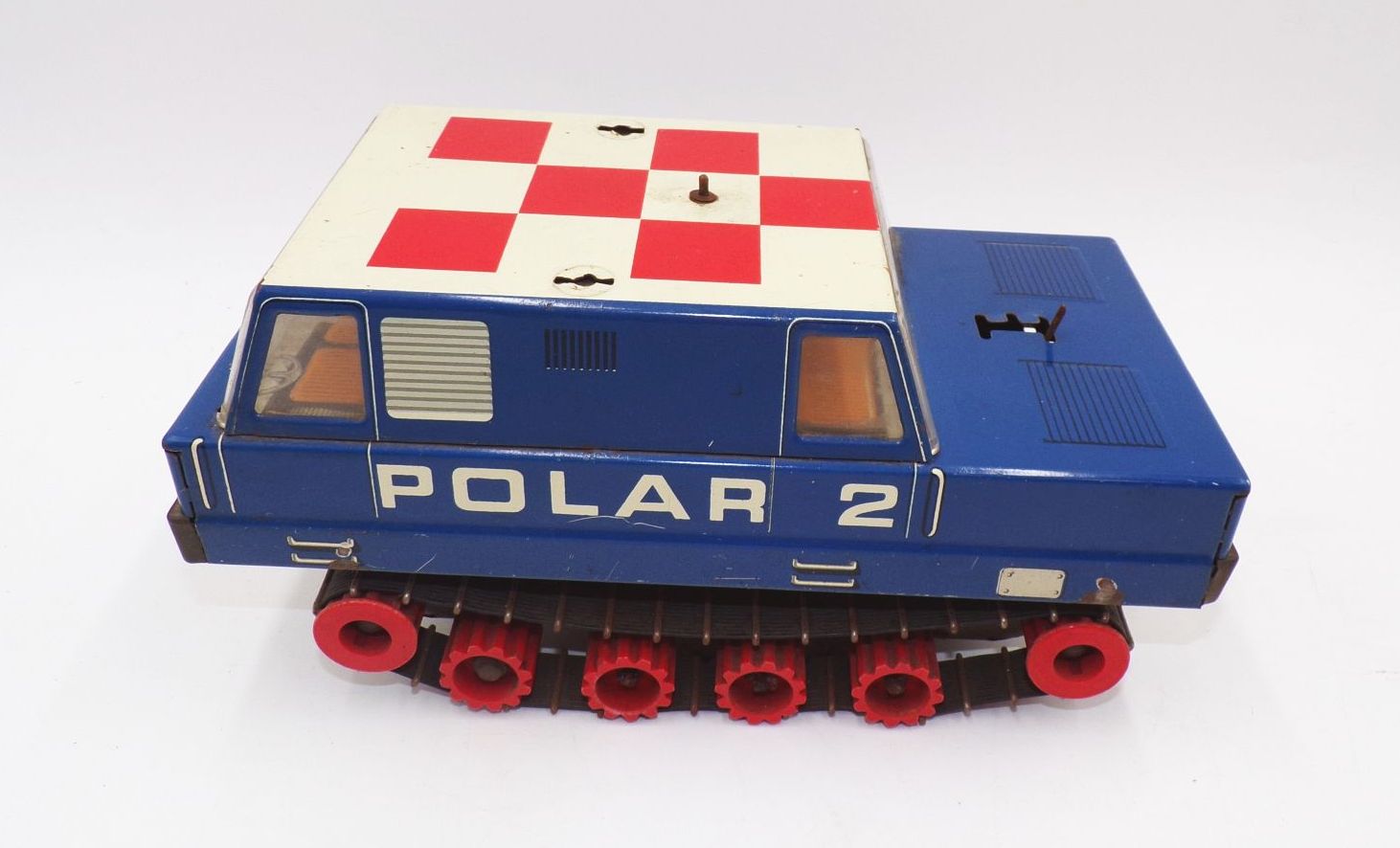 POLAR 2 Blechspielzeug DDR Kettenfahrzeug VEB defekt