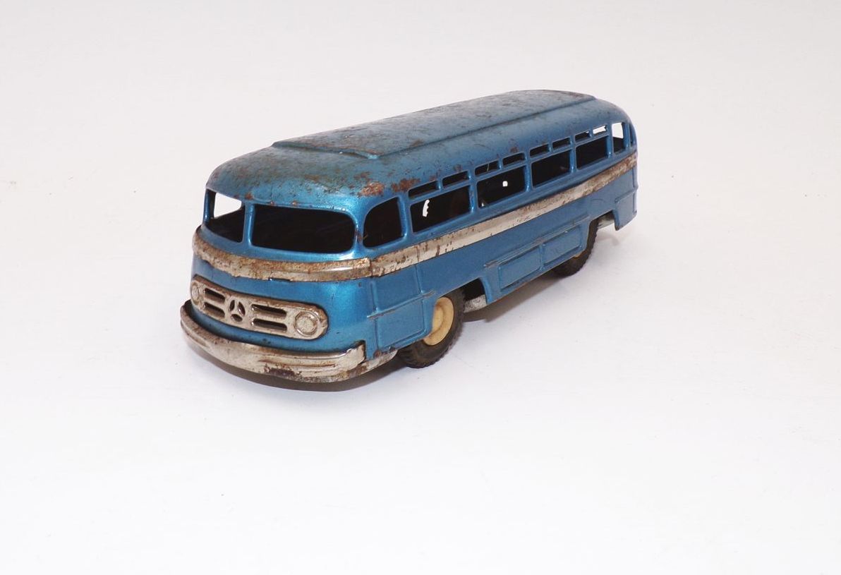 Alte CKO Bus blau Blechspielzeug