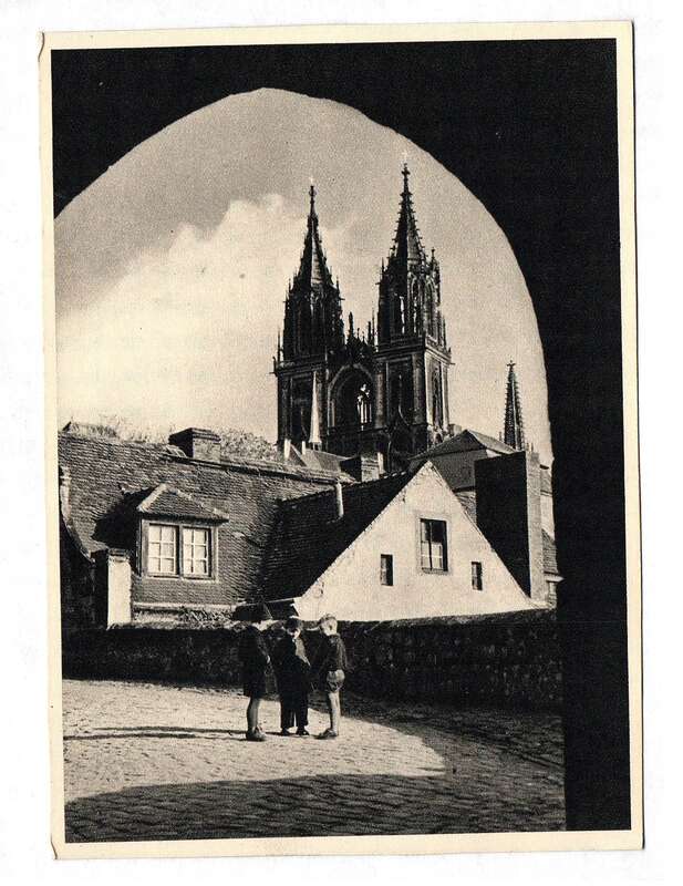 Foto Ansichtskarte Meißen Dom Sachsen Aus dem Kalender zwischen Brocken und Oybin 1962