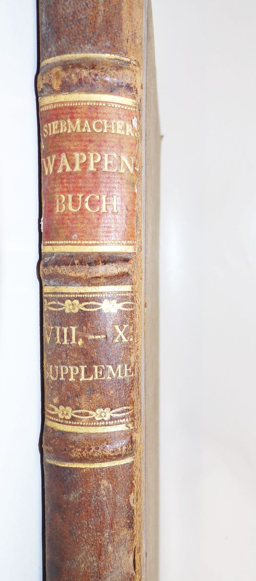 Johann Siebmachers großes Wappenbuch 8 u 9 Teil 1787 Halbleder Heraldik