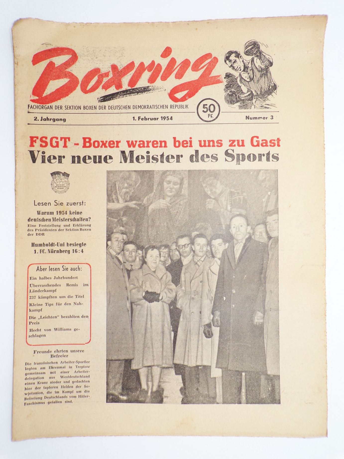 Der illustrierte Boxring Zeitung Boxen Boxer Sport DDR Konvolut Der illustrierte Boxring Zeitung Boxen Boxer Sport DDR Konvolut