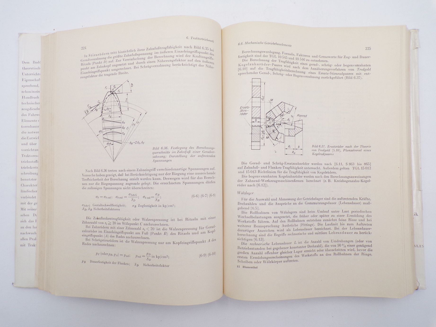 Technisches Handbuch Traktoren Blumenthal 1971 