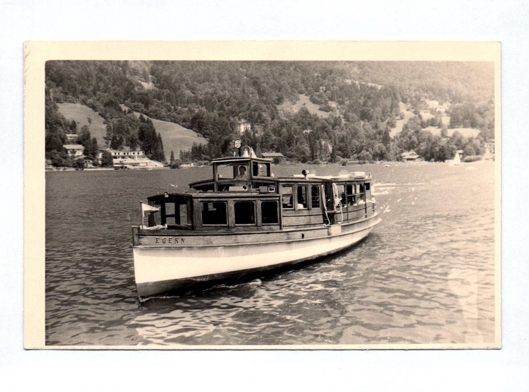Foto Tegernsee Motorboot Egern Sommer 1959