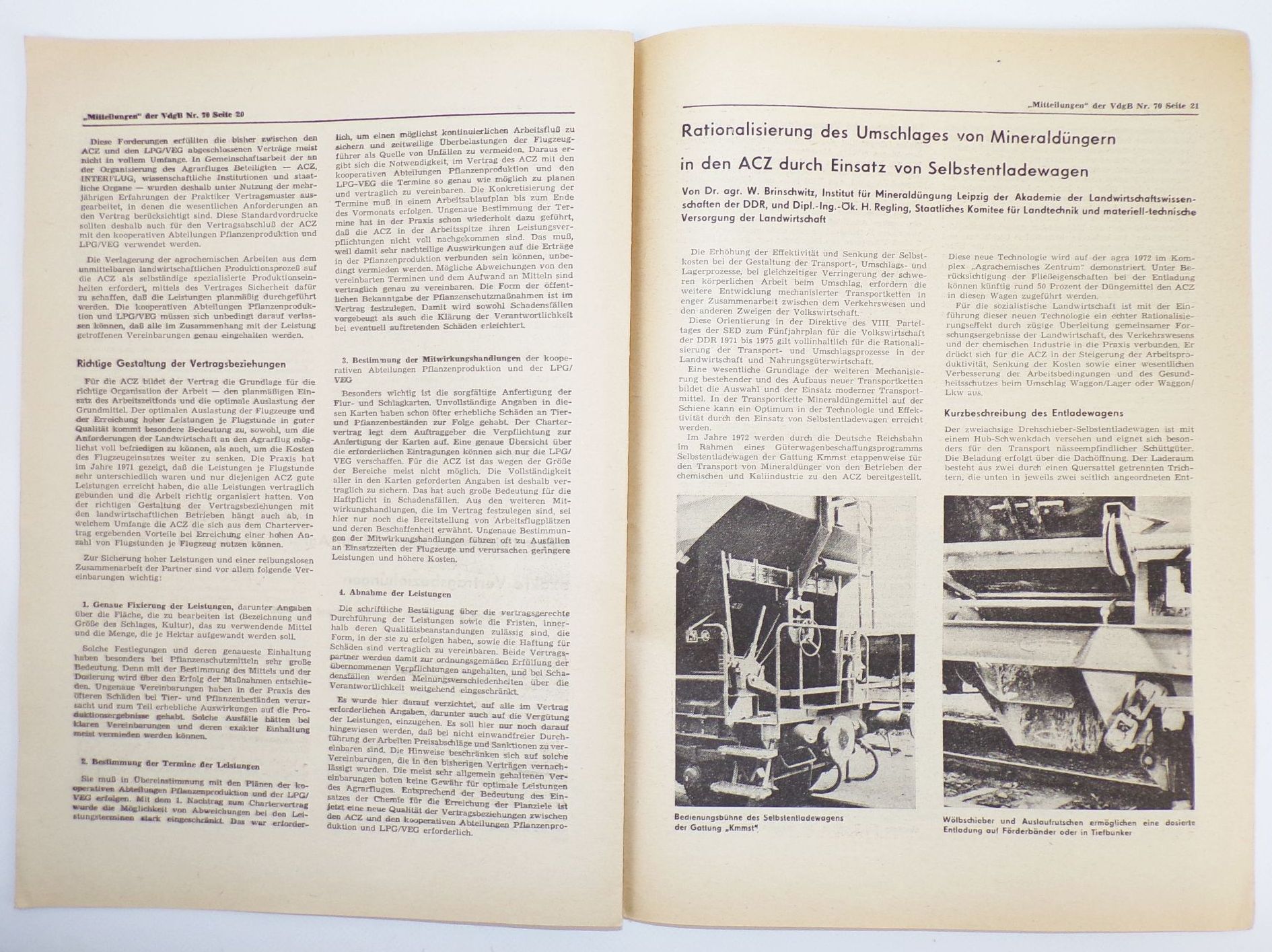 Mitteilung Bauernhilfe Agrarflugzeuge 1970 1972 Thema Flugzeuge Agraflug DDR LPG