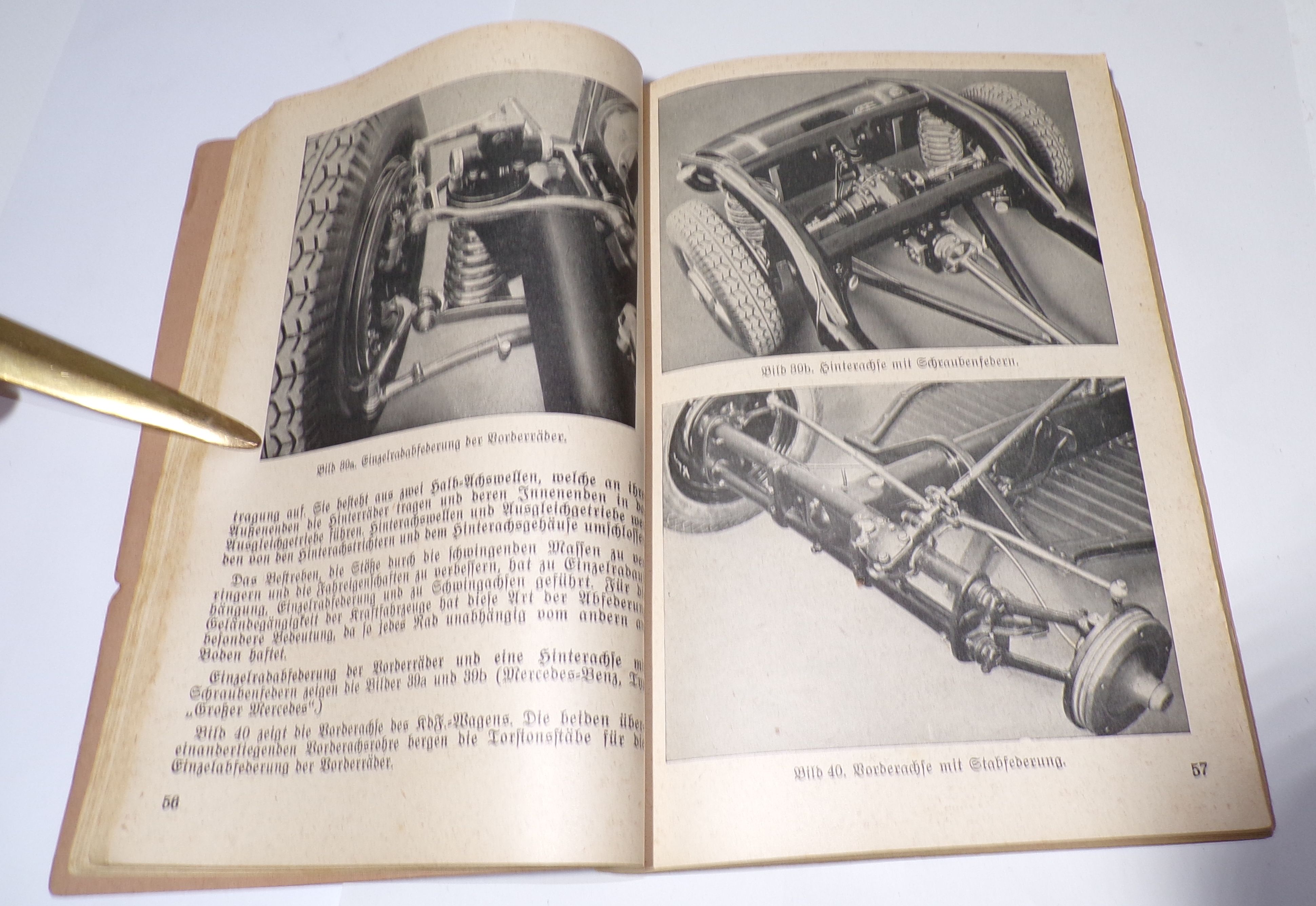 Kraftfahrschulbuch 1930er Motorenkunde Fahrschule Buch Oldtimer