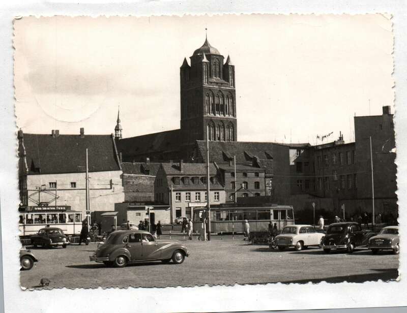 Ak Stralsund Blick auf die Jacobikirche DDR 1966