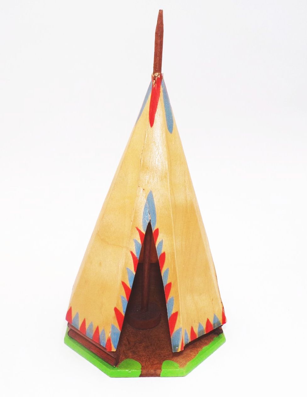 Altes Indianer Tipi Indianerzelt mit Originalkarton DDR Altes Indianer Tipi Indianerzelt mit Originalkarton DDR