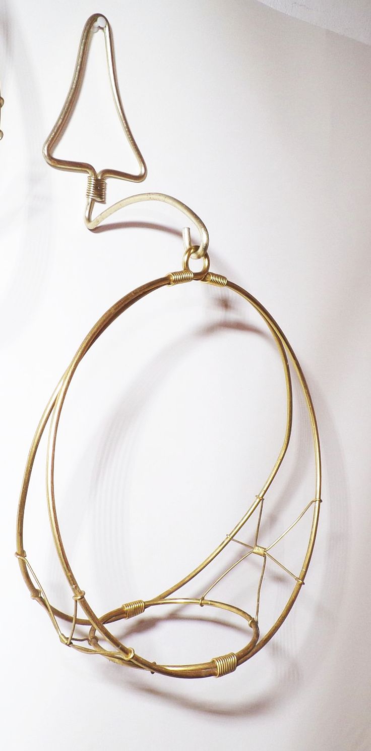 Blumenampel DDR Wandhalter Blumenschaukel Deko 2 Stück GDR Retro 