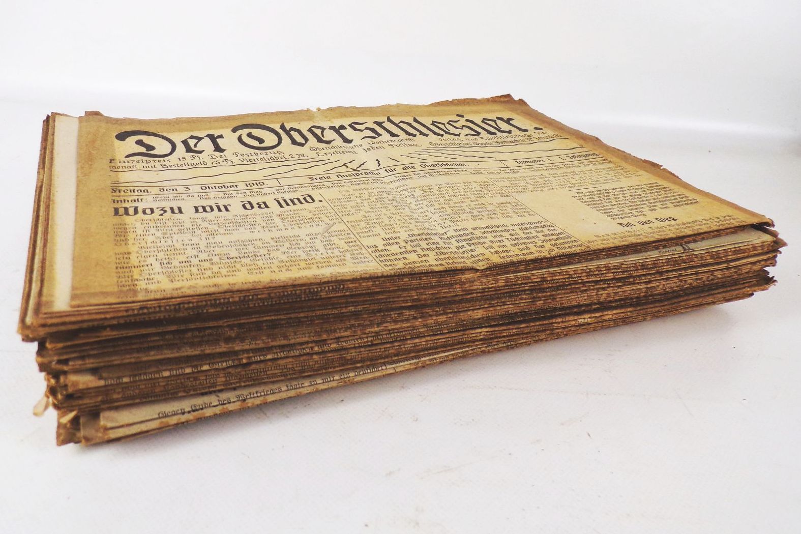 Der Oberschlesier Wochenschrift 1919 und 1920 kompletter Jahrgang Schlesien Der Oberschlesier Wochenschrift 1919 und 1920 kompletter Jahrgang Schlesien