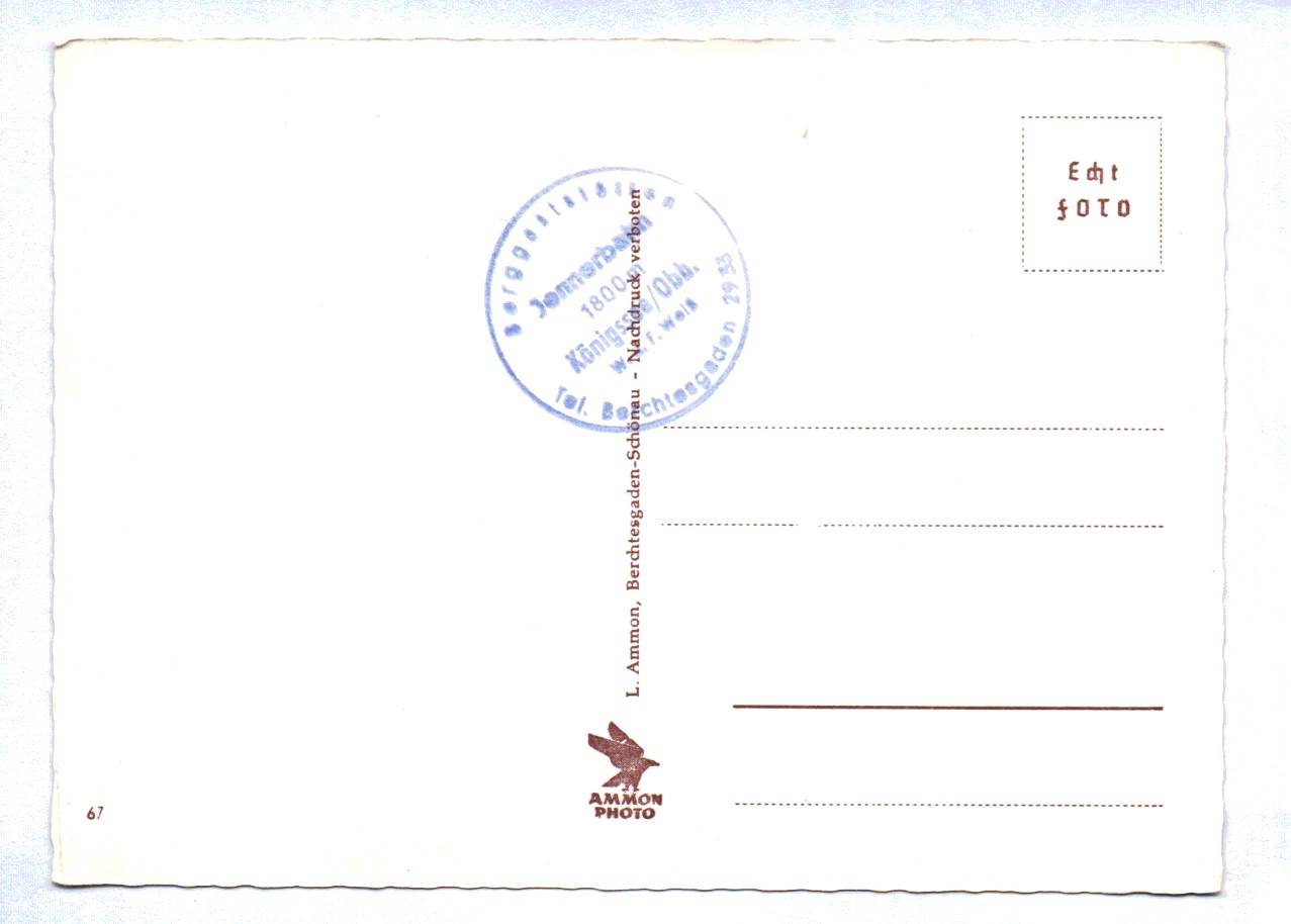 Foto Ak Berchtesgaden Jennerseilbahn mit kleinem und großem Watzmann Foto Ak Berchtesgaden Jennerseilbahn mit kleinem und großem Watzmann